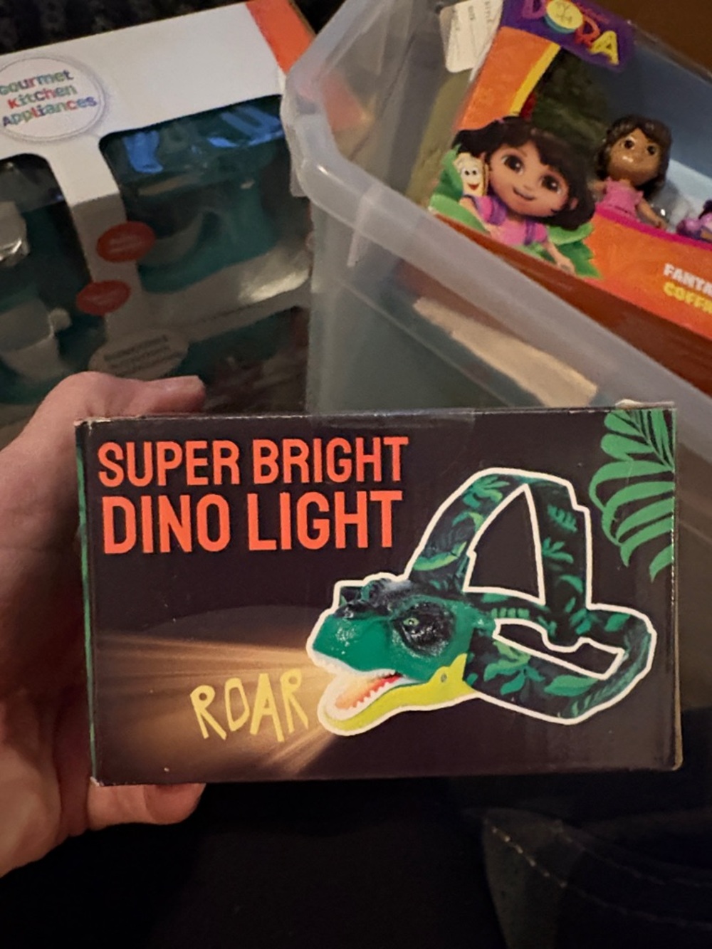 Super Bright Dino Light - Green Headlamp for Reptile Decor